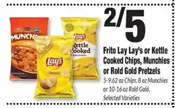 Sentry Frito Lay Lay's or Kettle Cooked Chips, Munchies or Rold Gold Pretzels offer