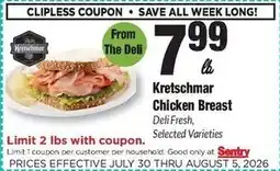 Sentry Kretschmar Chicken Breast offer