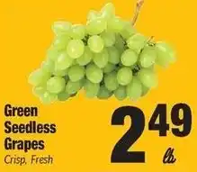 Sentry Green Seedless Grapes offer