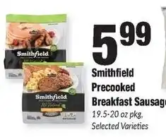 Sentry Smithfield precooked breakfast sausage offer