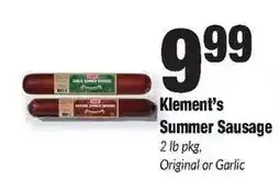 Sentry Klement's Summer Sausage offer