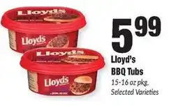 Sentry Lloyd's BBQ Tubs offer