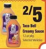 Sentry Taco Bell Creamy Sauce offer