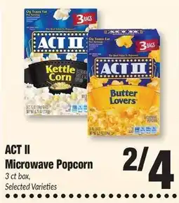 Sentry Act II Microwave Popcorn offer