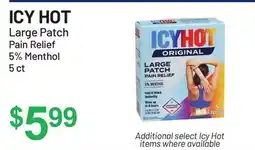 Health Mart ICY HOT Large Patch Pain Relief offer