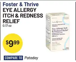 Health Mart Foster & Thrive EYE ALLERGY ITCH & REDNESS RELIEF offer