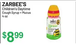Health Mart ZARBEE'S Children's Daytime Cough Syrup + Mucus offer