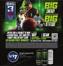 Family Dollar Monster Energy Drinks offer