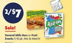 Family Dollar General Mills Bars or Fruit Snacks offer