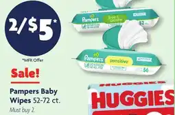 Family Dollar Pampers Baby Wipes offer