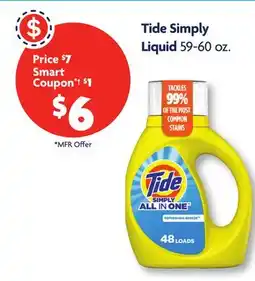 Family Dollar Tide Simply Liquid offer