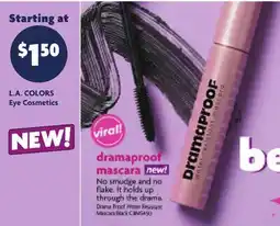 Family Dollar L.A. COLORS Eye Cosmetics offer
