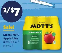 Family Dollar Mott's 100% Apple Juice offer