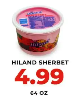 Hy-Vee Hiland sherbet offer