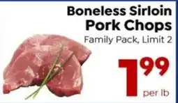 Save a Lot Boneless Sirloin Pork Chops offer