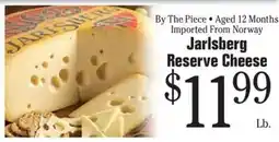Morton Williams Jarlsberg Reserve Cheese offer