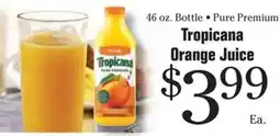 Morton Williams Tropicana orange juice offer