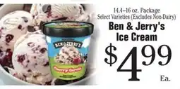 Morton Williams Ben & Jerry's Ice Cream offer