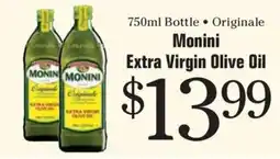 Morton Williams Monini extra virgin olive oil offer