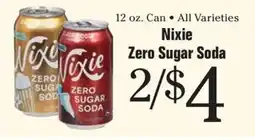 Morton Williams Nixie zero sugar soda offer