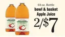Morton Williams bowl & basket apple juice offer