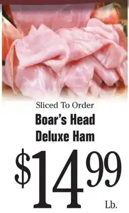 Morton Williams Boar's Head Deluxe Ham offer