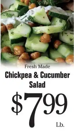 Morton Williams Fresh Made Chickpea & Cucumber Salad offer