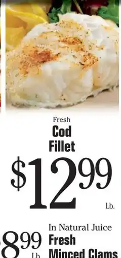 Morton Williams Fresh Cod Fillet offer