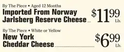 Morton Williams Jarlsberg Reserve Cheese offer