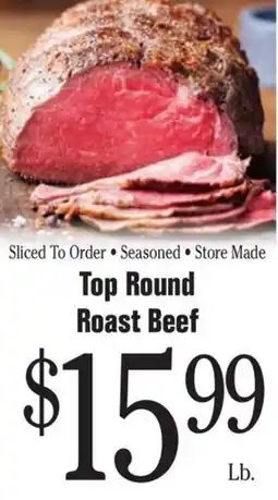 Morton Williams Top Round Roast Beef offer