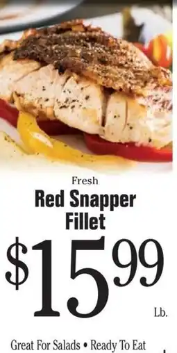 Morton Williams Fresh Red Snapper Fillet offer