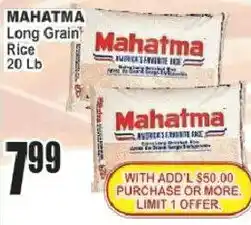 Key Food Mahatma long grain rice offer