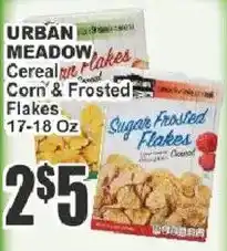 Key Food Urban meadow cereal corn & frosted flakes offer