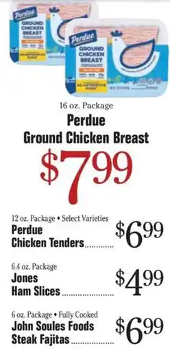 Morton Williams Perdue Ground Chicken Breast offer