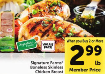 Safeway Signature Farms Boneless Skinless Chicken Breast offer