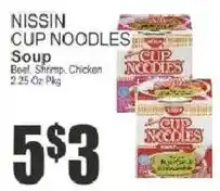 Key Food Nissin cup noodles soup offer