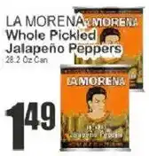 Key Food La Morena whole pickled jalapeño peppers offer