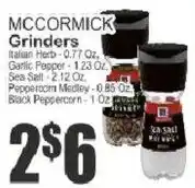 Key Food McCormick Grinders offer