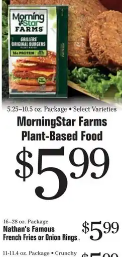 Morton Williams Morningstar Farms Plant-Based Food offer
