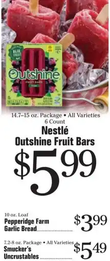Morton Williams Nestle Outshine Fruit Bars offer