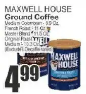 Key Food Maxwell house ground coffee offer