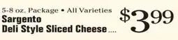 Morton Williams Sargento deli style sliced cheese offer