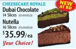 Restaurant Depot CHEESECAKE ROYALE offer