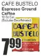 Key Food Cafe Bustelo Espresso Ground Coffee offer