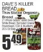 Key Food Dave's killer bread thin sliced organic bread offer