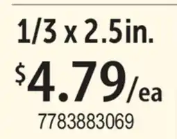 Restaurant Depot 1/3 x 2.5in offer