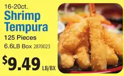 Restaurant Depot Shrimp Tempura offer