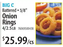 Restaurant Depot BIG C Battered • 3/8 Onion Rings offer