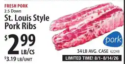 Restaurant Depot St. Louis Style Pork Ribs offer
