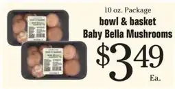Morton Williams bowl & basket baby bella mushrooms offer